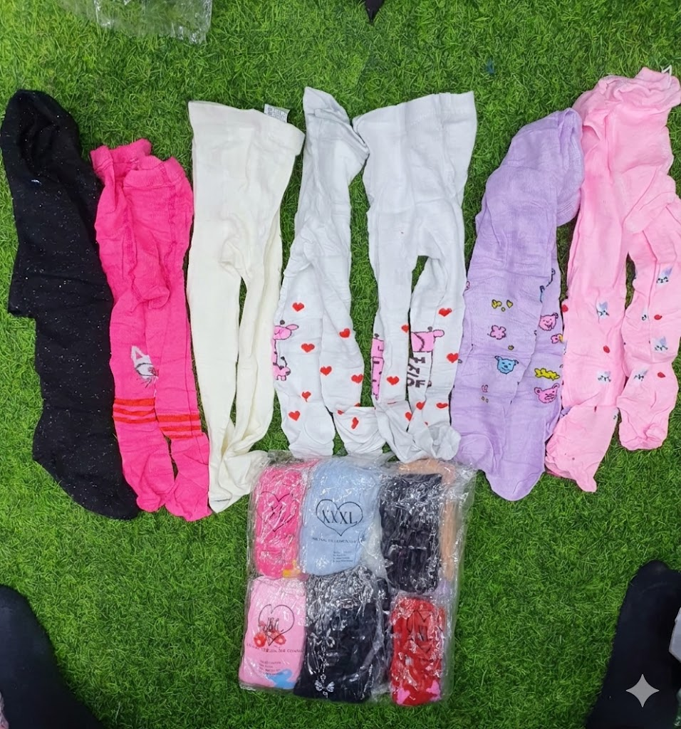 12-Pack Baby Girls' Soft Cotton Tights