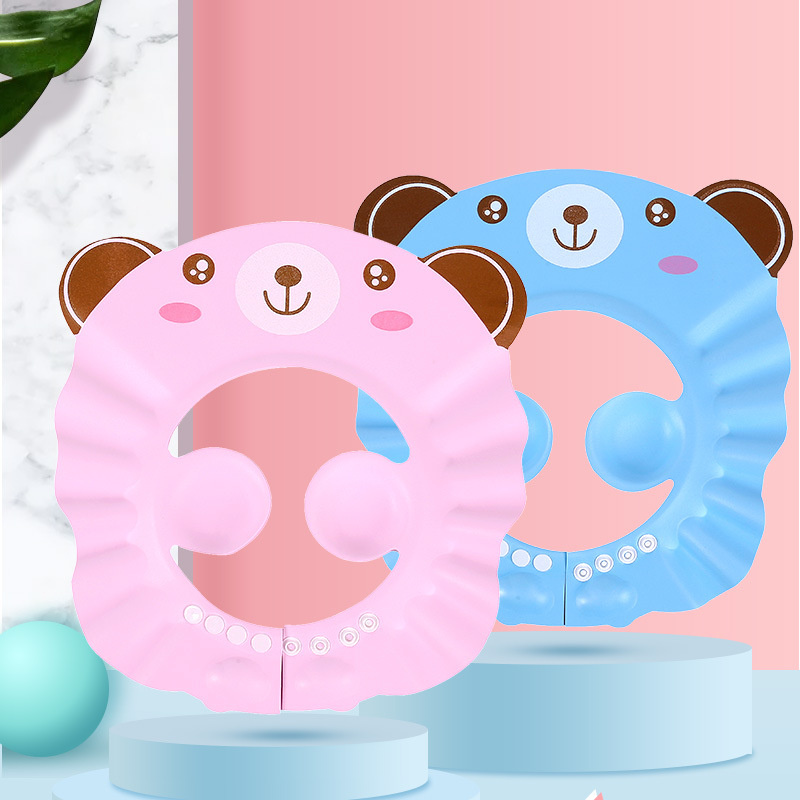 Kids bathing shower cap...with ear protector head cover washing hair cap, make bathing experience fan for the babies, soft material that's friendly to all baby skin type