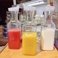 Carafe clear  pitcher bottle, Capacity 1.5l or 50 OZ, for milk, juice etc, perfect shape that fits your fridge or kitchen counters