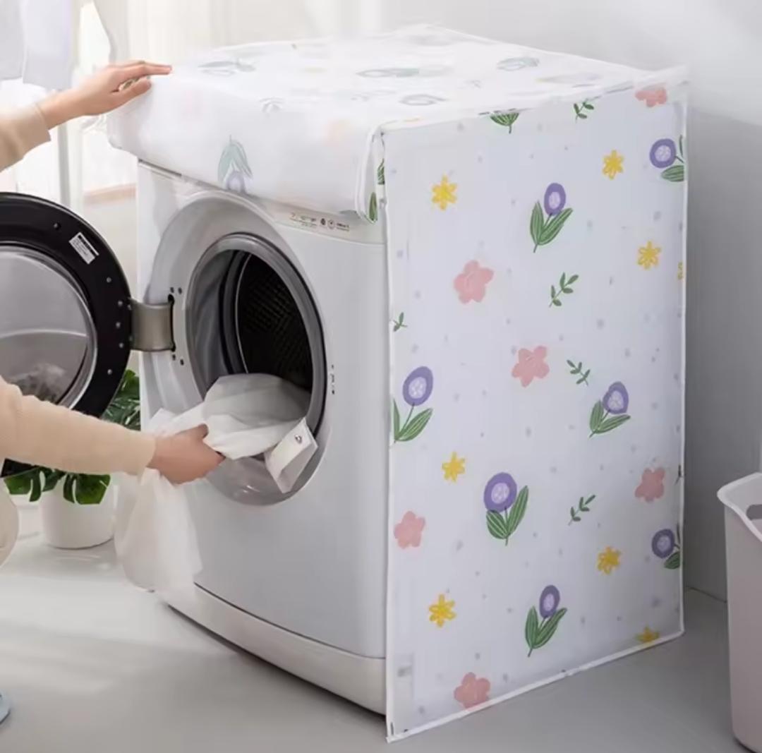 Washing machine cover, Waterproof smooth front load washing machine cover, Measurement 58 by 62 by 85 Cm