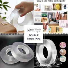 🔥 NOW IN STOCK 🔥
 Double-Sided Magic Nano Tape ✨
✔️ Strong Double-Sided Adhesion
✔️ Transparent & Traceless Design
✔️ High-Grip Adhesive for Multiple Uses
 Easy to Use & Convenient
📏 Size: 3cm × 5m