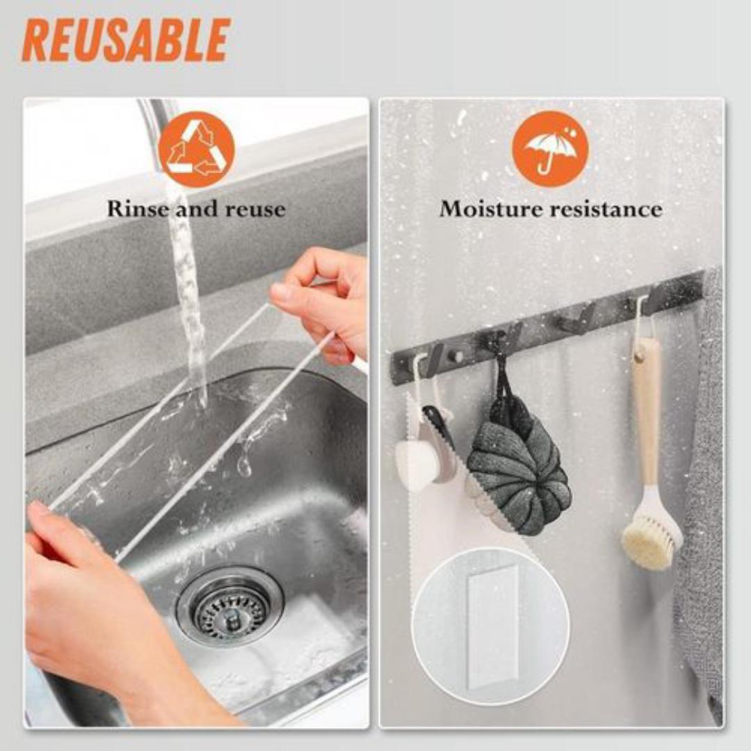 3M/5M Double Sided Tape Heavy Duty Nano Adhesive Clear Waterproof Removable Gel Tape for Wall Carpet Picture Hanging Kitchen and Bathroom Waterproof and Cleanable Tool