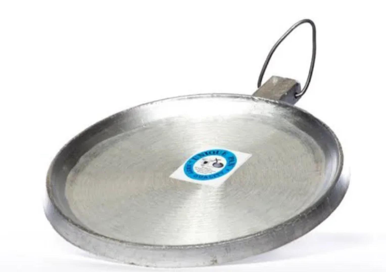 Jua Kali Chapati Pan – Heavy-Duty Non-Stick Cast Iron Pan for Home and Commercial Cooking, Fast Heating, Even Heat Distribution, Long-Lasting Durable Design for Multipurpose Frying
