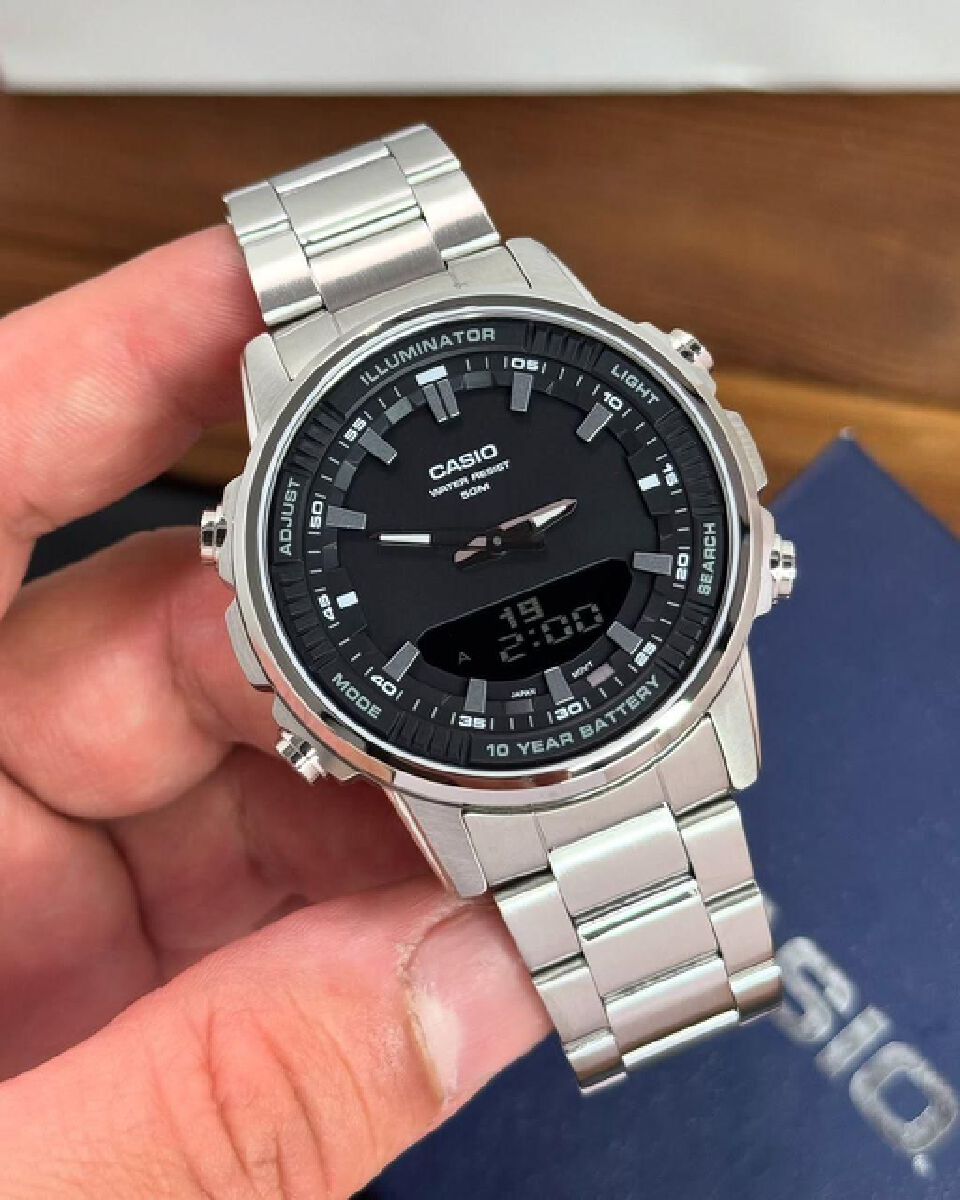 Original Casio Luxury  Quartz Watch for Men –  Stainless Steel  Strap Wrist Watch | Fashion Casual Business Watch