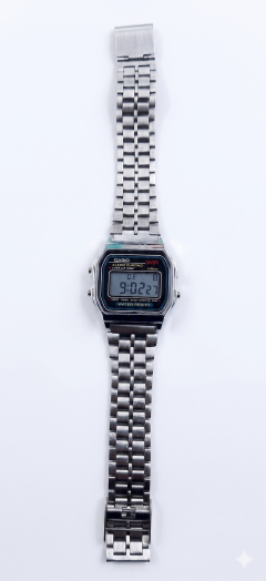 Casio Vintage Digital Silver-Tone Watch | Iconic A158W Retro Design