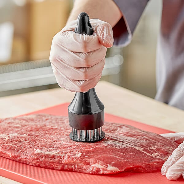 2 in 1 Meat Tenderizer Tool, 21 Stainless Steel Meat Tenderizer Needle, Meat Poker Tool for Tenderizing and BBQ, Nyama choma, goat meat or Steak meat. Meat Tenderizer for Steak, Pork Chop, Meat Hammer