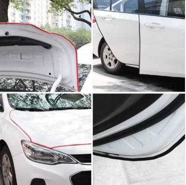 5M Universal Car Door edge  Protector Door Edge Scratch Protector Strip Rubber Seal U Shape Car Edge Strip Decor Protector