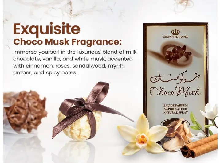 LIMITED DISCOUNT 🔥🔥🔥🔥LIMITED DISCOUNT !!! Choco Musk 50ml Eau De Parfum for men and women Chocolate Musk by Jannat Aromas alharab perfumes