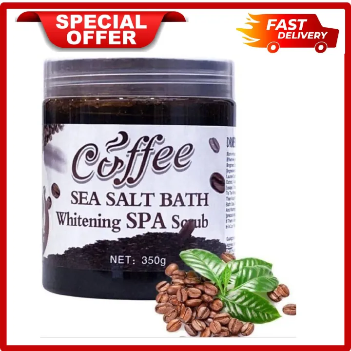 LIMITED DISCOUNT🔥🔥💃🏻💃🏻!!!Coffee Body Scrub Exfoliating Skin Pore Cleansing Soften Sea Bath Salt Cream Moisturizing Anti Cellulite