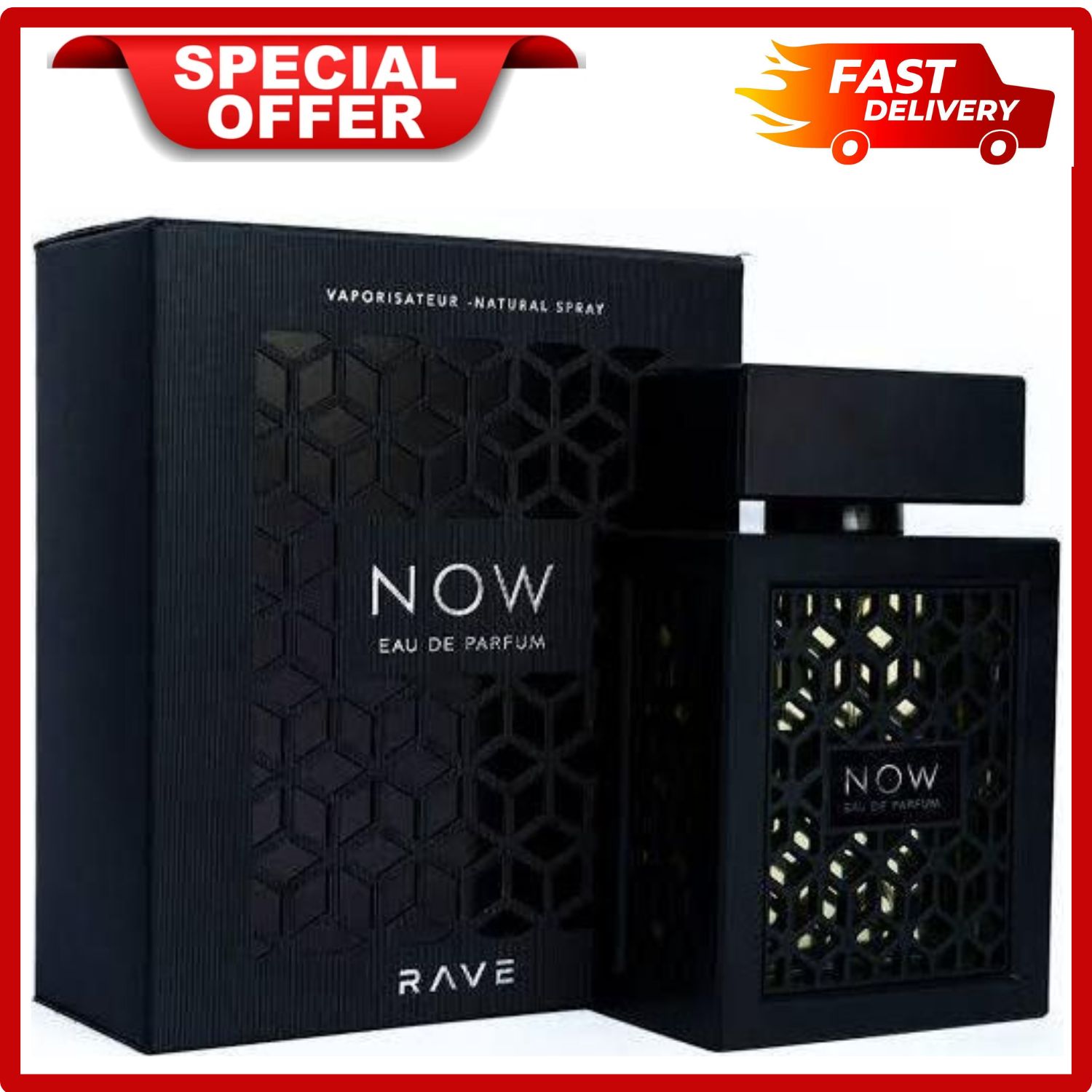 LIMITED DISCOUNT🔥🔥💃🏻💃🏻!!! Lattafa Rave Now Black Eau de Parfum 100ml - Unisex Woody Aromatic Fragrance Perfume Set Different Fragrance Long Lasting Business Deodorants