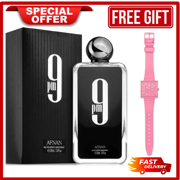 LIMITED DISCOUNT🔥🔥💃🏻💃🏻!!! Afnan 9PM Eau de Parfum for Men - 100ml Amber Vanilla Fragrance  Aromatic Fragrance Perfume Set Different Fragrance Long Lasting Business Deodorants