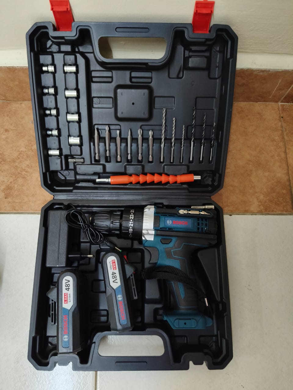 Bosch Heavy Duty High Quality Cordless Drill with Tools and Accessories