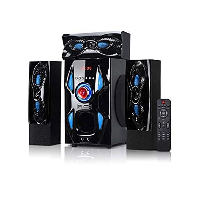 Sayona SHT-1217BT 3.1CH Sub Woofer Sound System Multimedia Speaker System Sorround Sound with 3 Speakers Bluetooth Enabled/ TF USB MP3 PLAYER with FM Radio