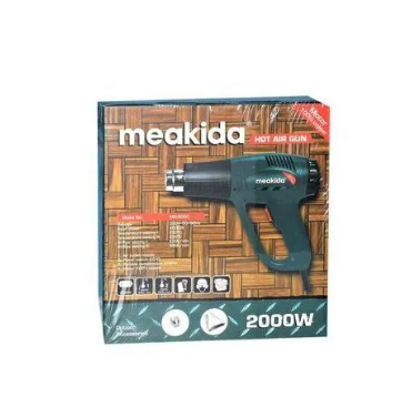 Industrial Heat Gun 2000Watts - Fast Heating Heavy Duty Hot Air Gun Kit Variable Temperature Control Overload Protection with Accessories for DIY Crafts, Loosening Bolts Shrinking PVC, Stripping Paint