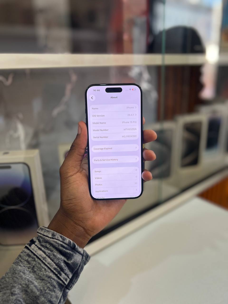 IPHONE 15 PRO MAX E-SIM  A17 PRO SPEED, TITANIUM BUILD, PRO-LEVEL 48MP CAMERA, SMOOTH 120HZ DISPLAY, AND USB-C — BUILT FOR PERFORMANCE AND PREMIUM EVERYDAY USE.