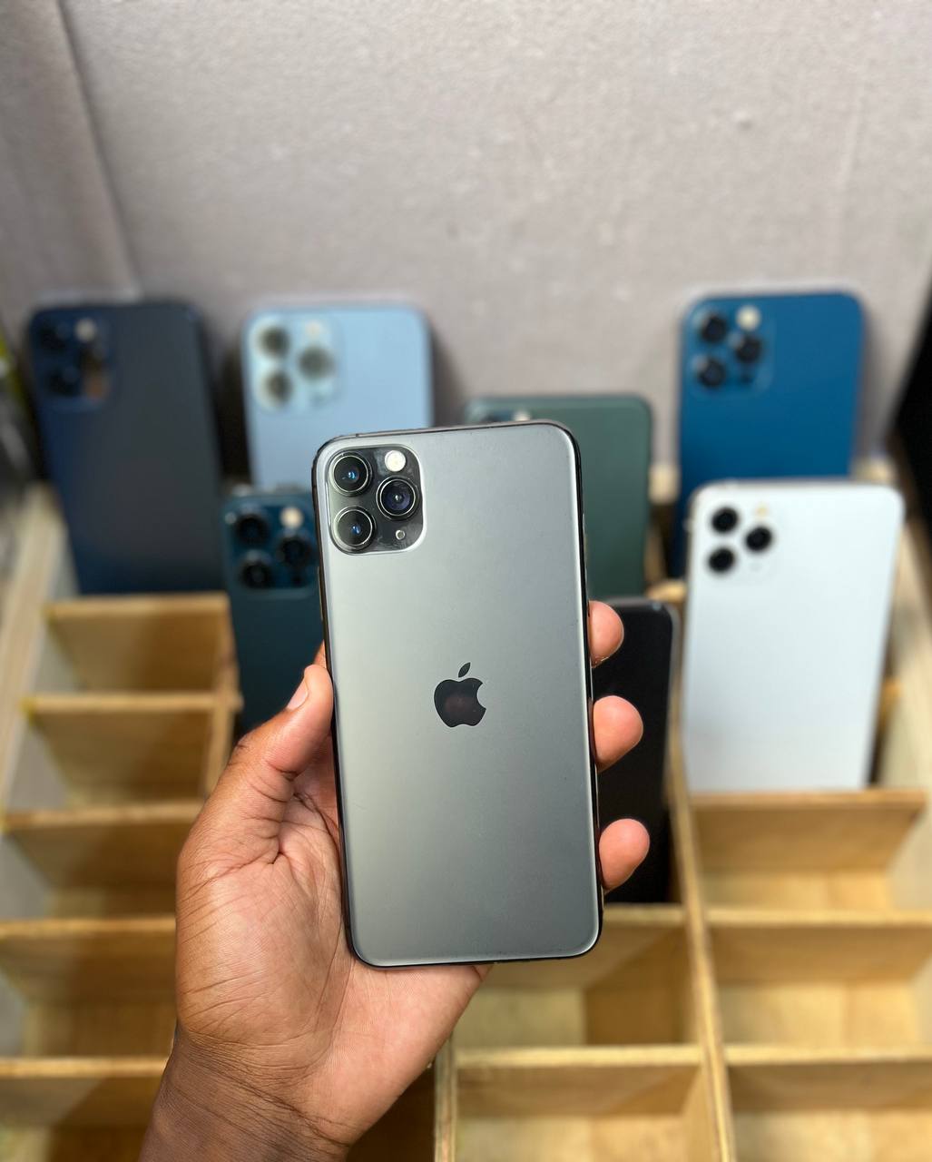 IPHONE 11 PRO MAX — ORIGINAL APPLE DISPLAY REPLACED PROFESSIONALLY, 90%+ BATTERY HEALTH, FACE ID WORKING PERFECTLY, SMOOTH PERFORMANCE, CLEAN CONDITION, GREAT CAMERAS, BIG OLED DISPLAY, FAST SERVICE.