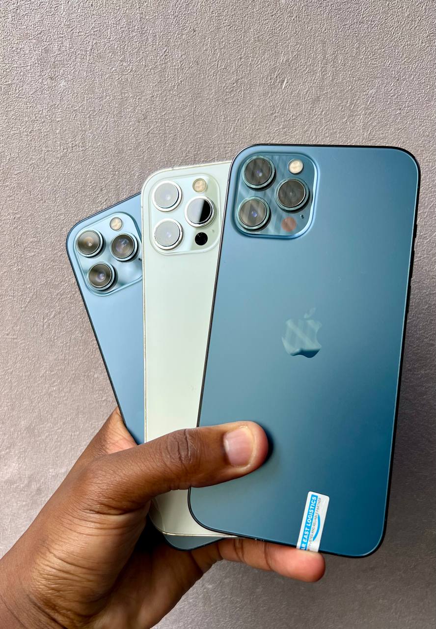 IPHONE 12 PRO MAX — ORIGINAL PARTS PROFESSIONALLY REPLACED, 90%+ BATTERY HEALTH, FACE ID FULLY FUNCTIONAL, EXTREMELY SMOOTH PERFORMANCE, CLEAN PREMIUM BODY, SHARP OLED DISPLAY, POWERFUL CAMERAS.
