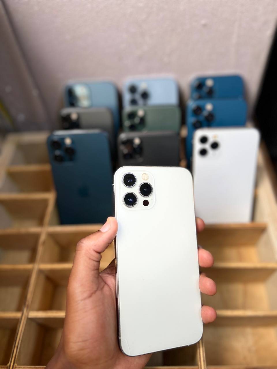 IPHONE 12 PRO MAX — ORIGINAL PARTS PROFESSIONALLY REPLACED, 90%+ BATTERY HEALTH, FACE ID FULLY FUNCTIONAL, EXTREMELY SMOOTH PERFORMANCE, CLEAN PREMIUM BODY, SHARP OLED DISPLAY, POWERFUL CAMERAS.