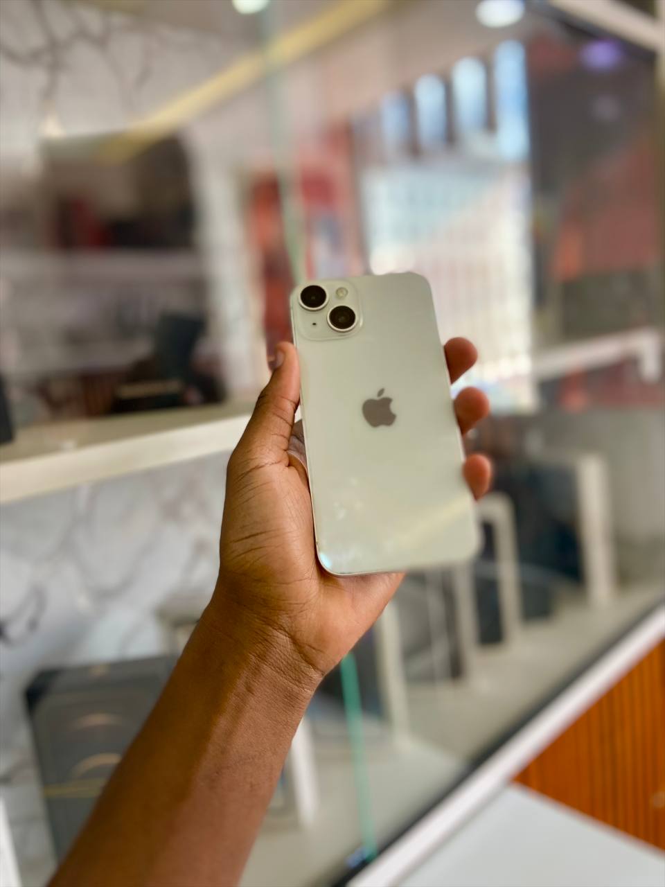 IPHONE 14 128GB – CLEAN & WELL MAINTAINED. DISPLAY REPLACED, BATTERY HEALTH 100%. FEATURES A 6.1" SUPER RETINA XDR DISPLAY, POWERFUL A15 BIONIC CHIP, EXCELLENT CAMERAS, FACE ID, AND ALL-DAY BATTERY.