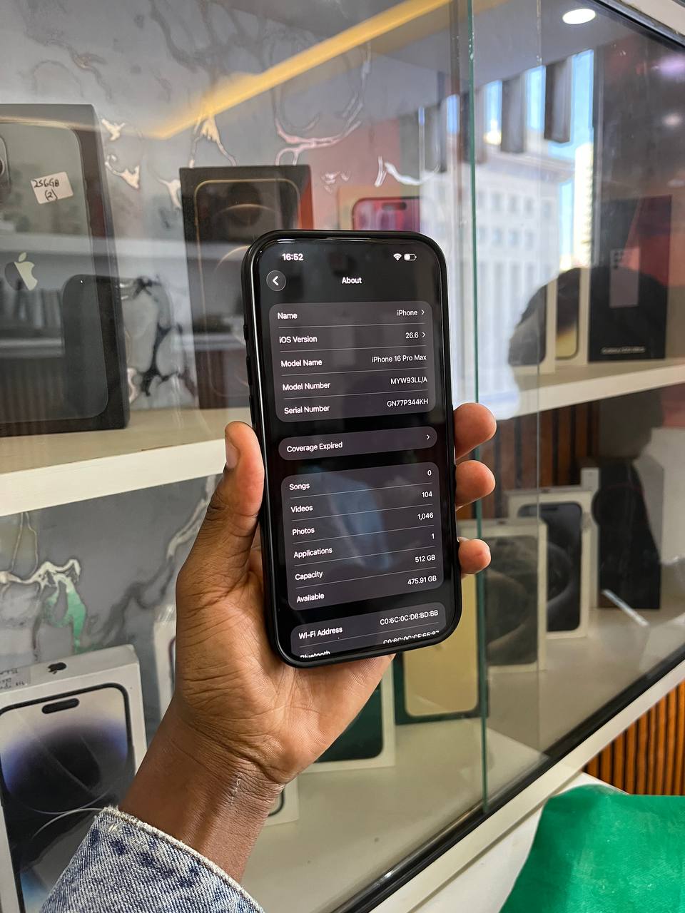 IPHONE 16 PRO MAX — 512GB OF RAW POWER, 93% BATTERY HEALTH, 6.9” SUPER RETINA XDR DISPLAY, A18 PRO CHIP, 48MP CAMERA SYSTEM, 5X OPTICAL ZOOM, TITANIUM BUILD, USB-C. BUILT TO DOMINATE. 🔥📱