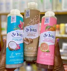 St. Ives Natural Body Wash 650ml (Pink Lemon / Sea Salt / Rose Water / Oatmeal)