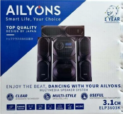 AILYONS ELP3603K 3.1CH Subwoofer Home Theatre Multi Media Bluetooth Speaker System