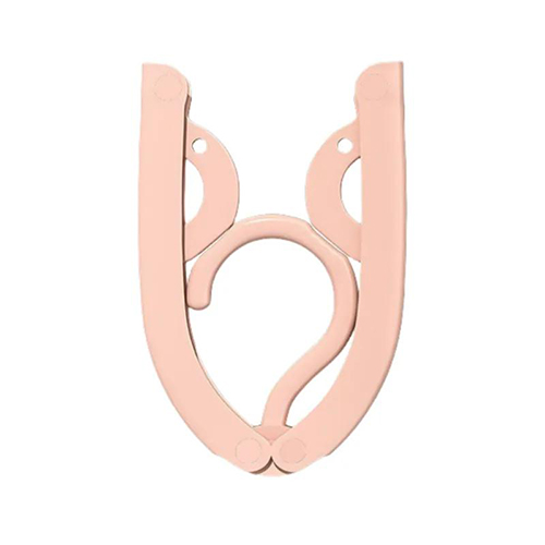 Foldable Travel Hangers - Portable Folding Collapsible Clothes Hangers Lightweight Travel Accessories Foldable Clothes Drying Rack Dorm Hanger for School Home with Clothesline