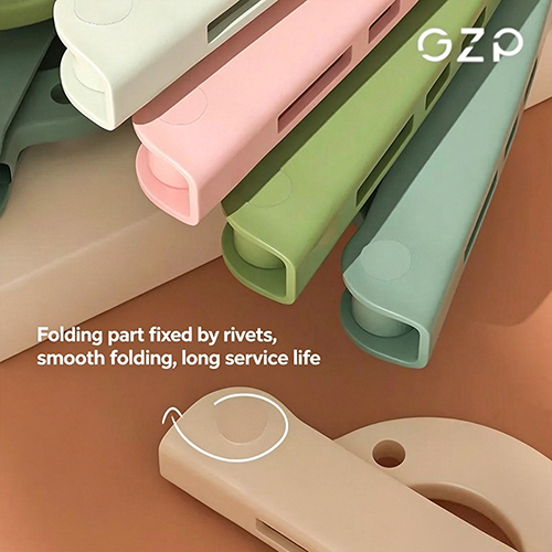 Foldable Travel Hangers - Portable Folding Collapsible Clothes Hangers Lightweight Travel Accessories Foldable Clothes Drying Rack Dorm Hanger for School Home with Clothesline