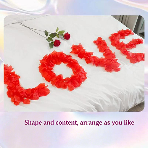 900PCS Romantic Dates  Petals for Romantic Night for Her Set Flowers Wedding Party Decoration Marriage Proposals Decor Fake Rose Artificial Silk Rose Petals