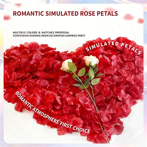 900PCS Romantic Dates  Petals for Romantic Night for Her Set Flowers Wedding Party Decoration Marriage Proposals Decor Fake Rose Artificial Silk Rose Petals