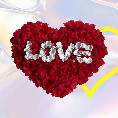 900PCS Romantic Dates  Petals for Romantic Night for Her Set Flowers Wedding Party Decoration Marriage Proposals Decor Fake Rose Artificial Silk Rose Petals