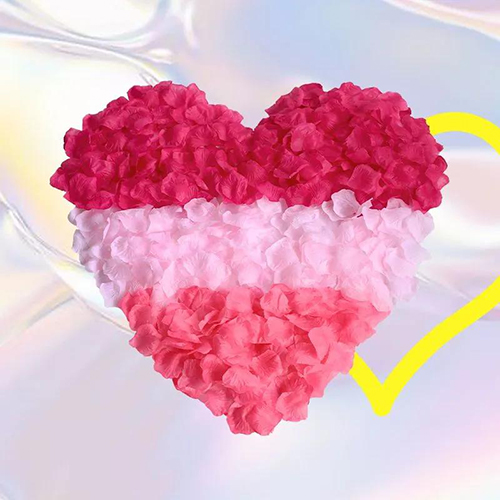 900PCS Romantic Dates  Petals for Romantic Night for Her Set Flowers Wedding Party Decoration Marriage Proposals Decor Fake Rose Artificial Silk Rose Petals