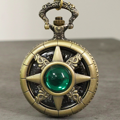 Smooth Pocket Watches - Classic Gemstone Timepiece, Vintage Necklace Clock with Chain, Classic Smooth Gemstone Pocket Watch | Antique Style Watch for Home Decor, Wedding Gift & Steampunk Access(Comes