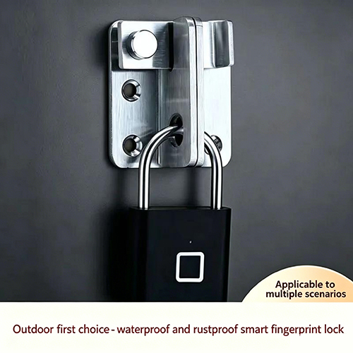 Fingerprint Padlock, Compact USB Charging Biometric Lock, USB Interface Thumbprint Padlock with  0.5 Seconds Unlock Biometric Thumbprint Lock for Locker, Backpack, Luggage