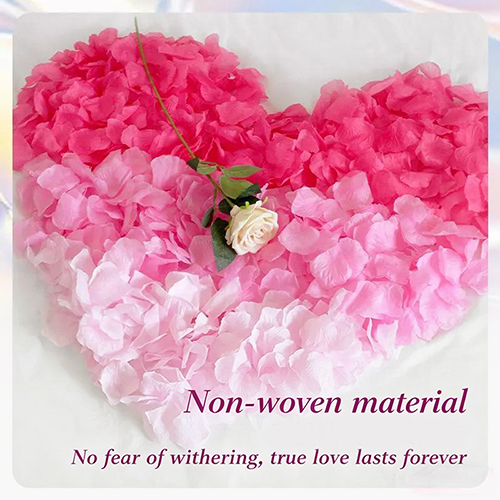 900PCS Romantic Dates  Petals for Romantic Night for Her Set Flowers Wedding Party Decoration Marriage Proposals Decor Fake Rose Artificial Silk Rose Petals