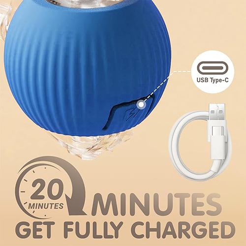 Durable Interactive Cat Toys for Indoor Cats, Smart Automatic Cat Chase Ball Toy, Upgraded Speedy Tail Kitten Toy for Bored Indoor Adult Pets
