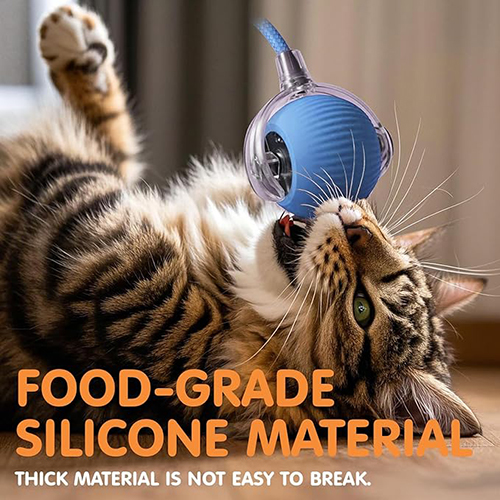Durable Interactive Cat Toys for Indoor Cats, Smart Automatic Cat Chase Ball Toy, Upgraded Speedy Tail Kitten Toy for Bored Indoor Adult Pets