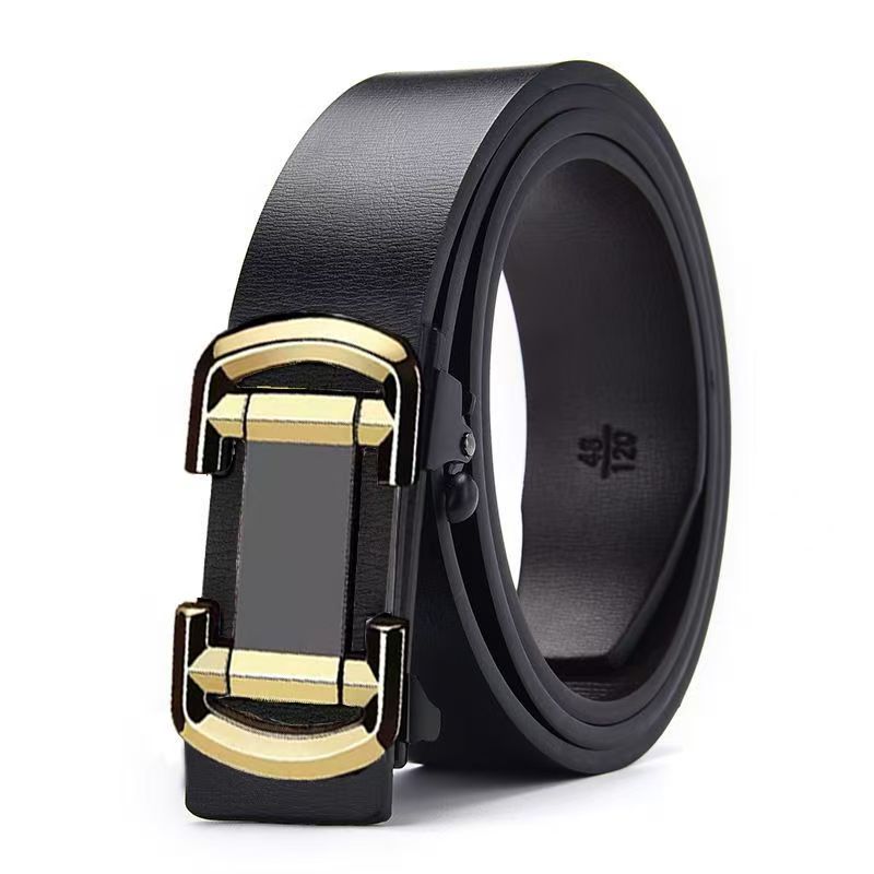 Men Belts Automatic Buckle Belt PU Leather Inner Wear Toothless High Quality Belts For Men Leather Strap Casual Business Jeans Belts Men Luxury Designer Brand