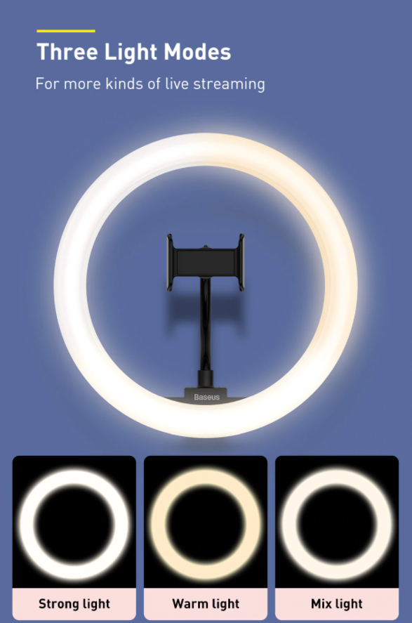 Automatic Led Ringlight With Stand And Phone holder and BT remote - Durable Ring Light And Tripod Stand 10 Inch