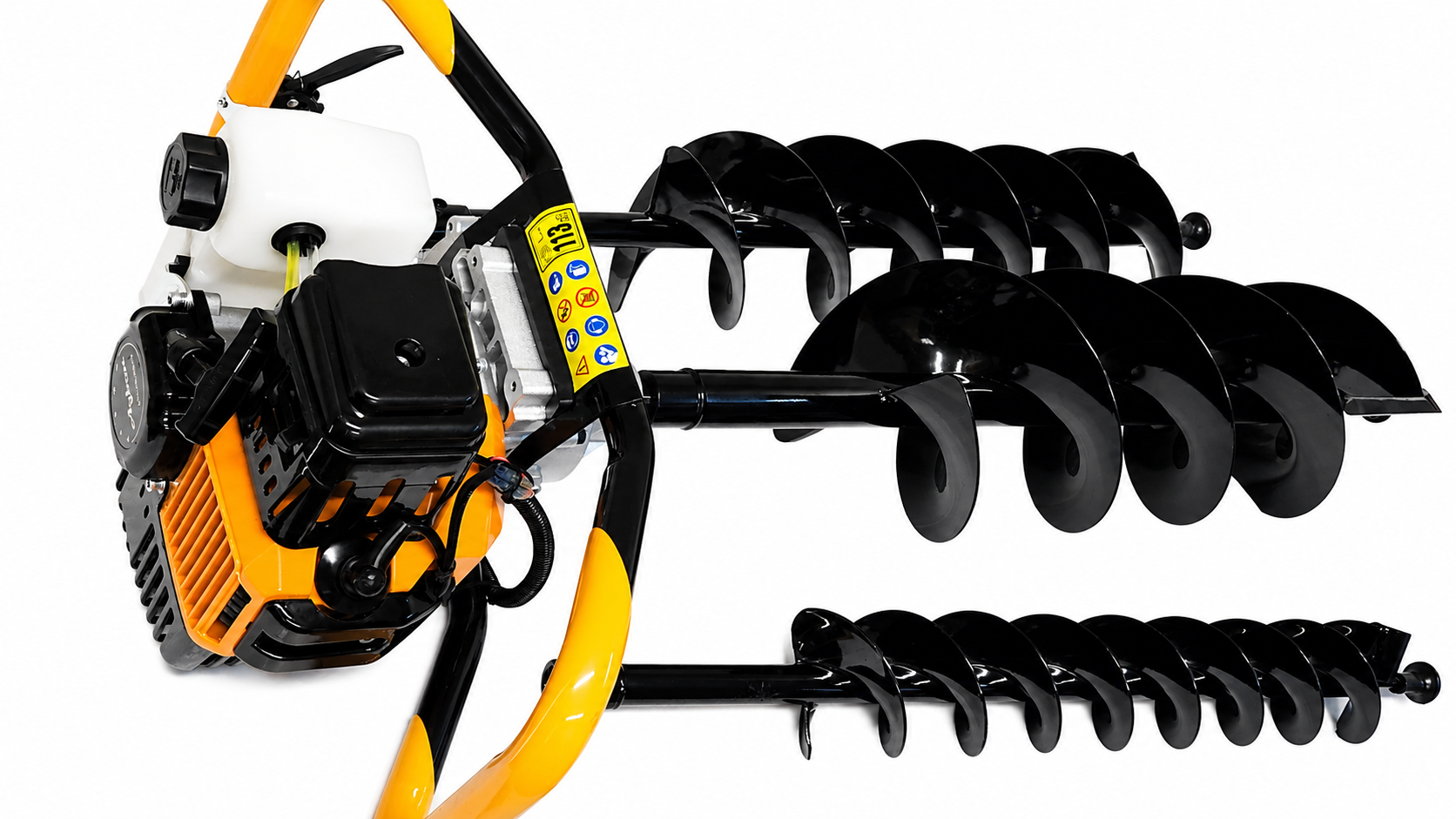 Agbon 2 Stroke Petrol Earth Auger Garden & Farm Post Hole Digger with 4-Inch 6-Inch 8-Inch Bits