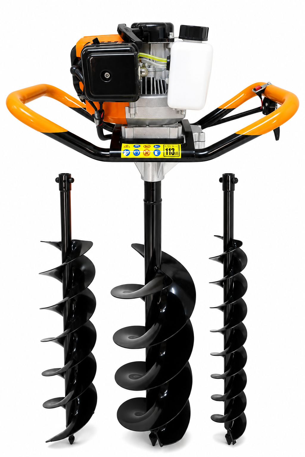 Agbon 2 Stroke Petrol Earth Auger Garden & Farm Post Hole Digger with 4-Inch 6-Inch 8-Inch Bits