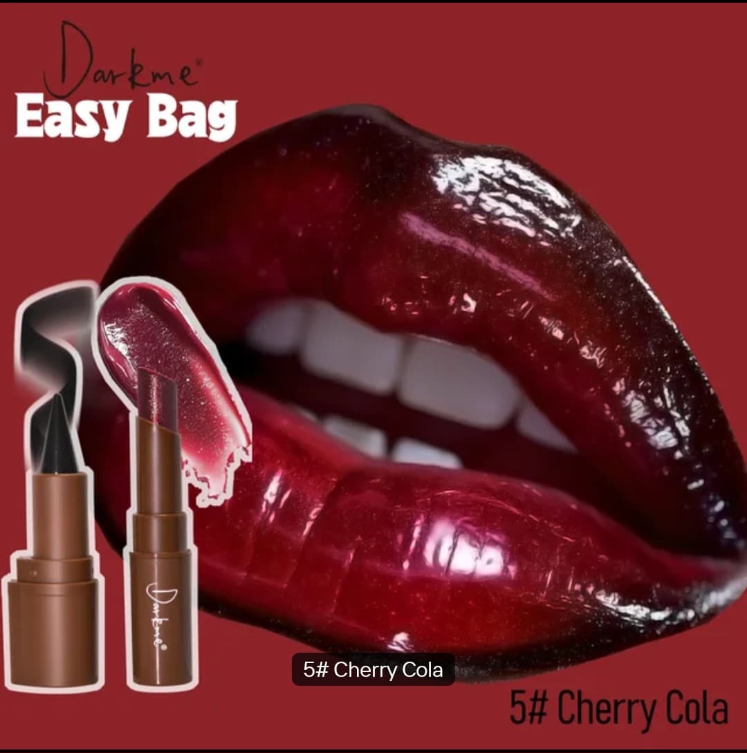 Darkme 2 pcs  Popular Waterproof Long-Lasting Non-Stick Lip Liner & Lipstick Combo Set with Pearlescent Solid Lipstick easy bag for lip combos Glitter Moisturizing view 5