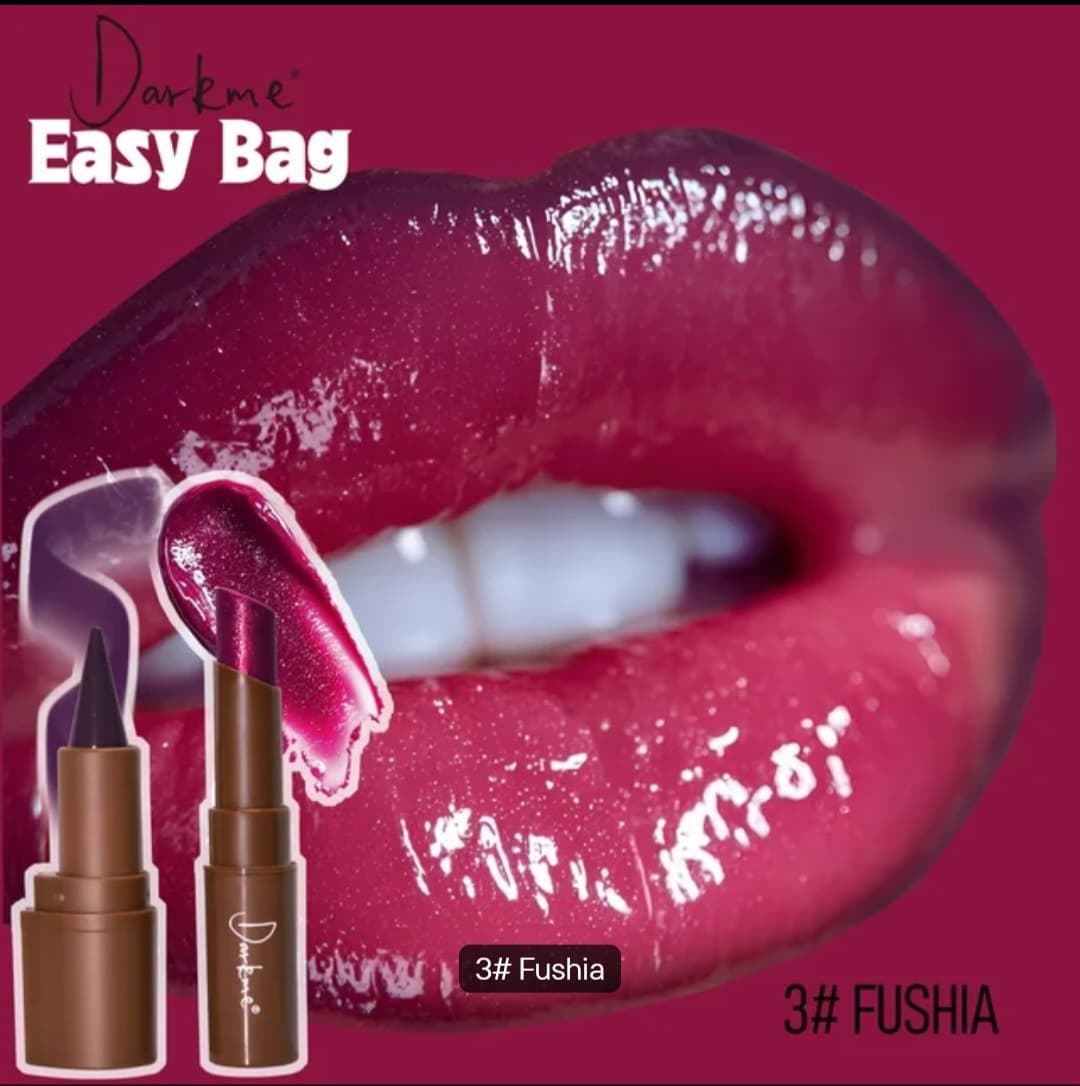 Darkme 2 pcs  Popular Waterproof Long-Lasting Non-Stick Lip Liner & Lipstick Combo Set with Pearlescent Solid Lipstick easy bag for lip combos Glitter Moisturizing view 3