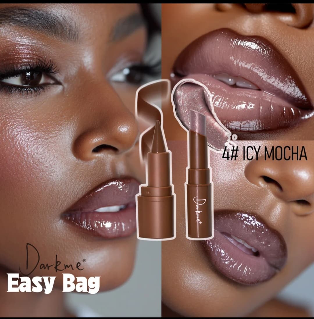 Darkme 2 pcs  Popular Waterproof Long-Lasting Non-Stick Lip Liner & Lipstick Combo Set with Pearlescent Solid Lipstick easy bag for lip combos Glitter Moisturizing view 4