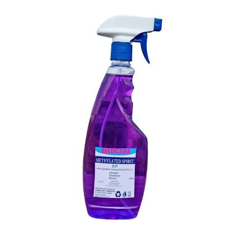 500ML 70% METHYLATED SPIRIT- With SPRAYING AND STREAMING TRIGGER PUMP-Quick drying solvent, disinfectant and antiseptic.