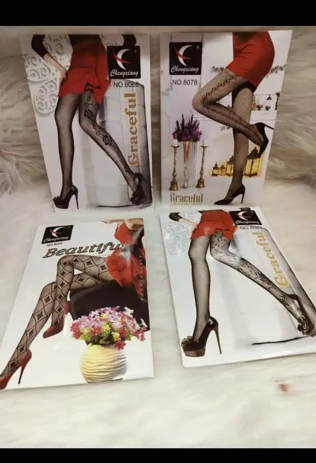 4PCS FASHIONABLE FISHNET STOCKINGS SET – ELEVATE YOUR STYLE WITH THIS TRENDY COLLECTION OF ELEGANT & SEXY FISHNET TIGHTS DESIGNED TO ADD A BOLD FASHION STATEMENT TO ANY OUTFIT. THIS 4-PACK FEATURES