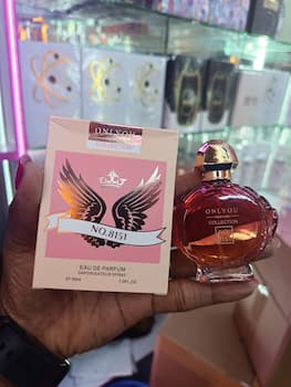 Only you 8151 is a sweet floral oriental perfume with fruity notes, soft white floral, and a warm-vanilla musk finish. It has an aroma that smells creamy, elegant, feminine, and it is long lasting.