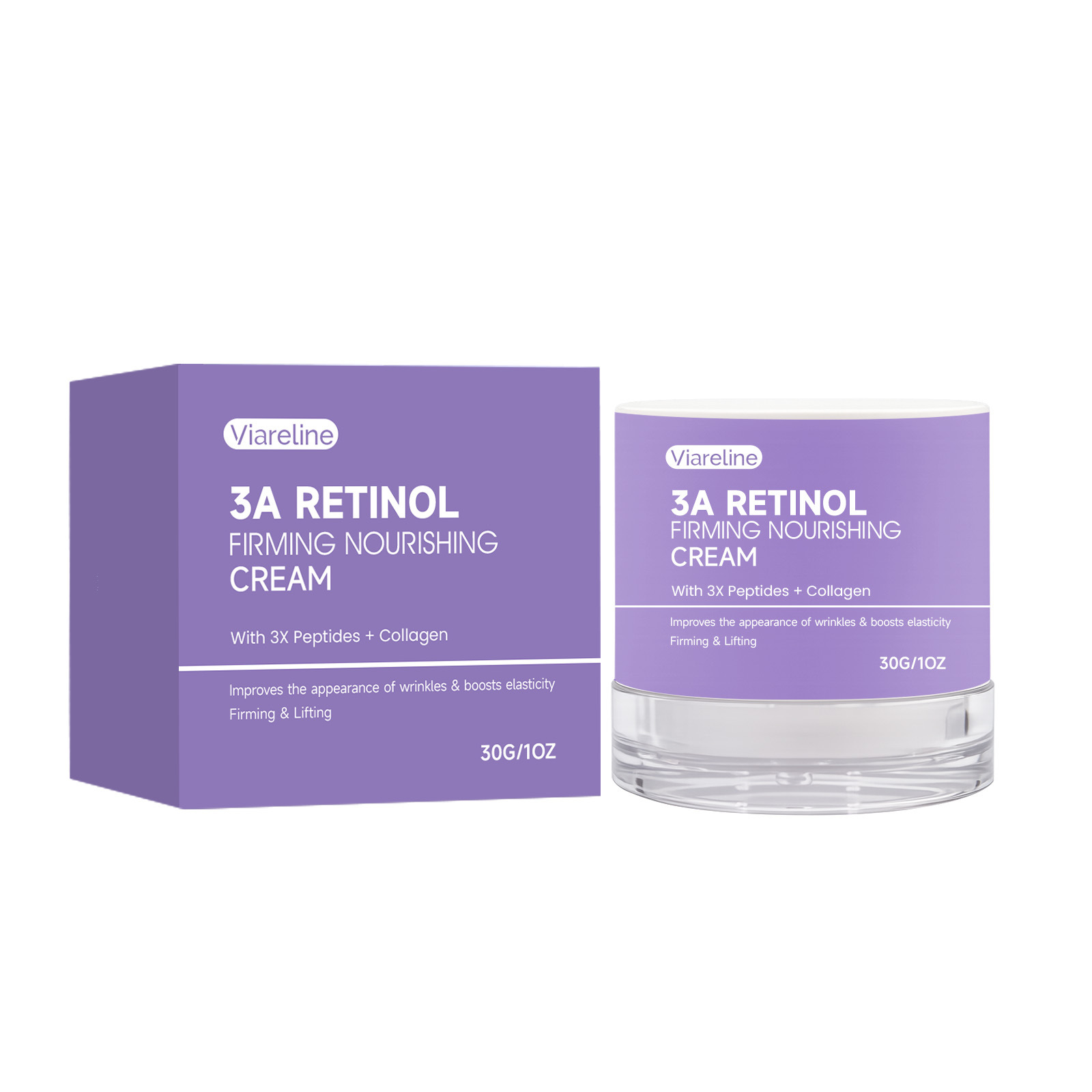 VIARELINE Moisturizing Face Cream Gentle and Skin-Friendly Care for Facial Skin, Moisturizing and Hydrating Daily Lightweight Cream