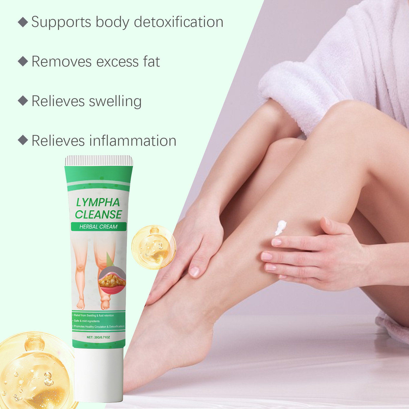 Herbal Body Health Comfort Cream Everyday Massage Water-Locking Body Skin Gentle Topical Body Care Lotion