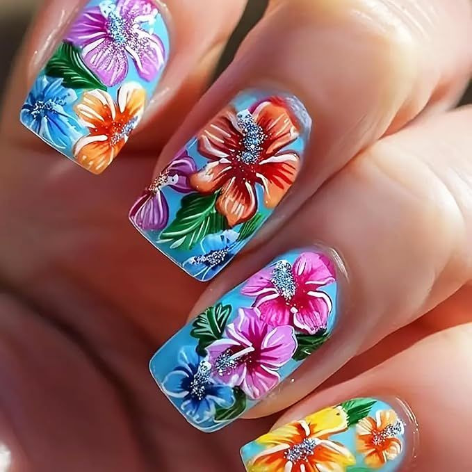 Cross border fresh and elegant short wearing nail patches, finished products for foreign trade, hot selling European and American fake nail patches nails